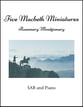 Five Macbeth Miniatures SAB choral sheet music cover